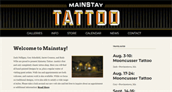 Desktop Screenshot of mainstaytattoo.com