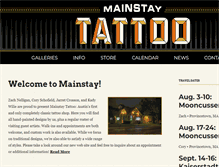 Tablet Screenshot of mainstaytattoo.com